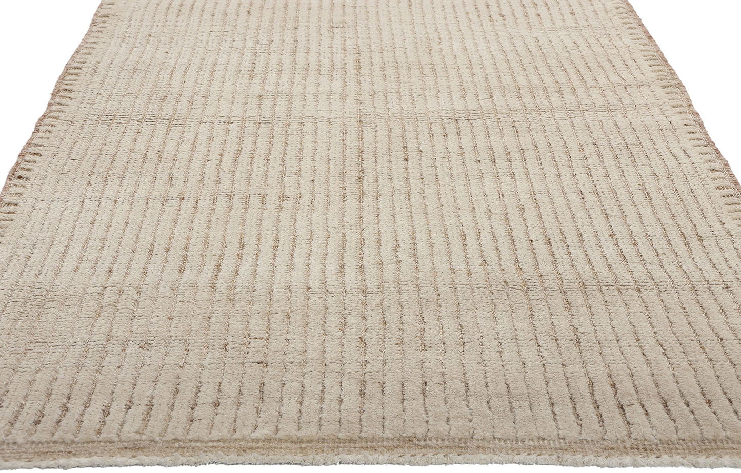 3 x 12 Organic Modern Striations Moroccan Rug 81106