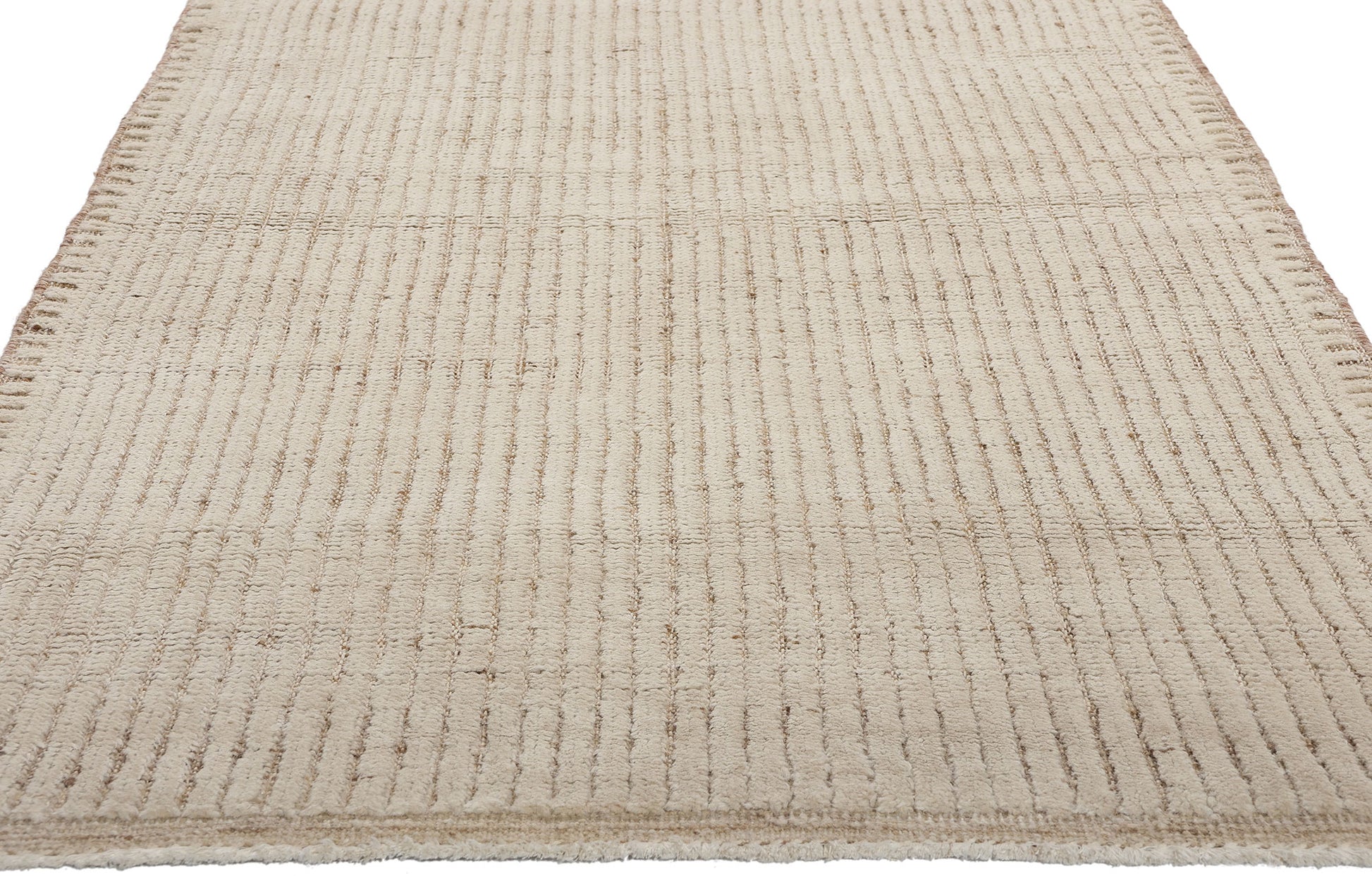 3 x 12 Organic Modern Striations Moroccan Rug 81106