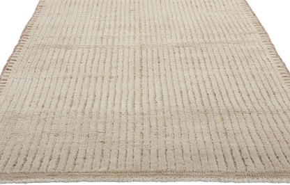 3 x 12 Organic Modern Striations Moroccan Rug 81106