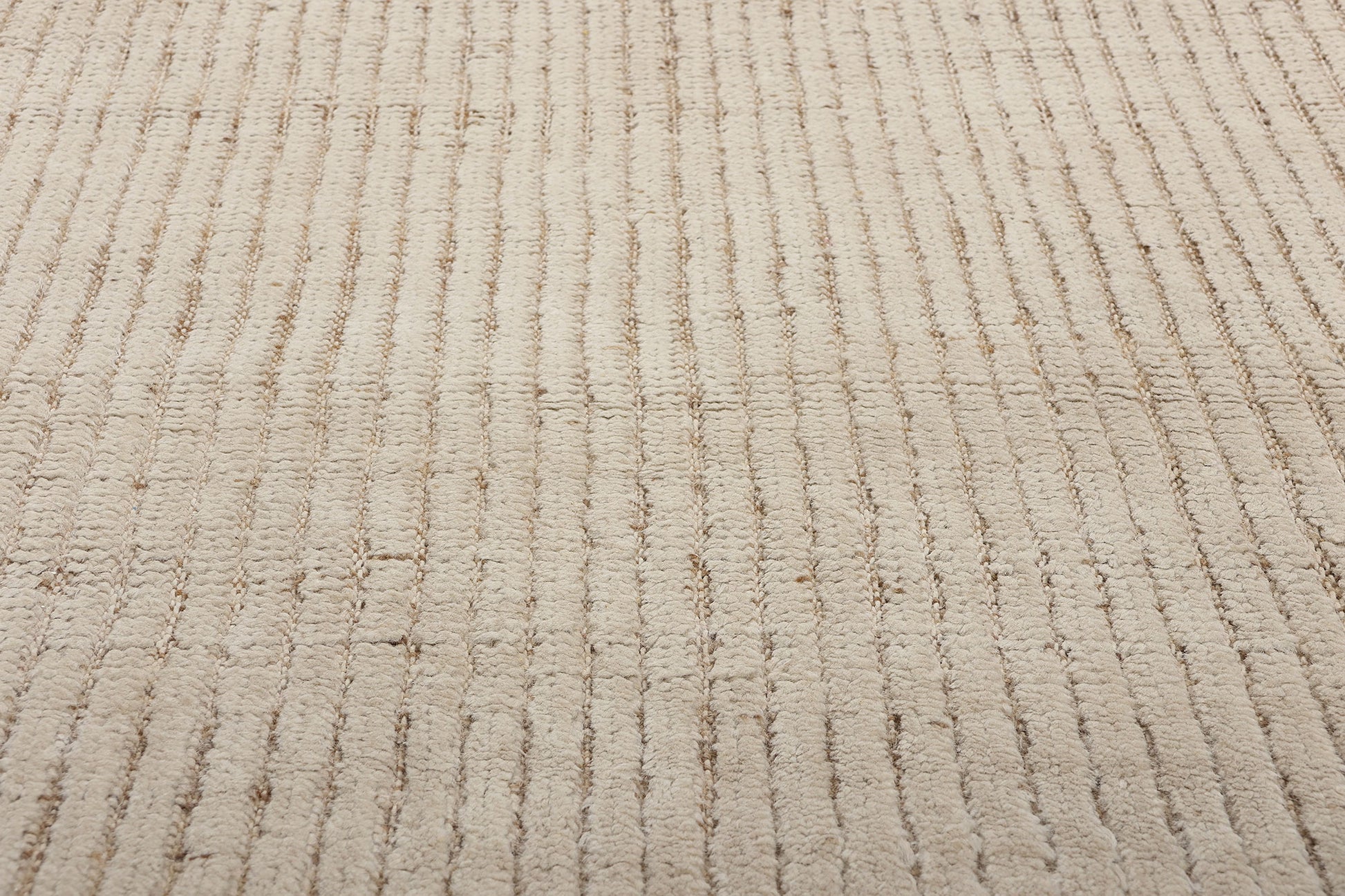 3 x 12 Organic Modern Striations Moroccan Rug 81106