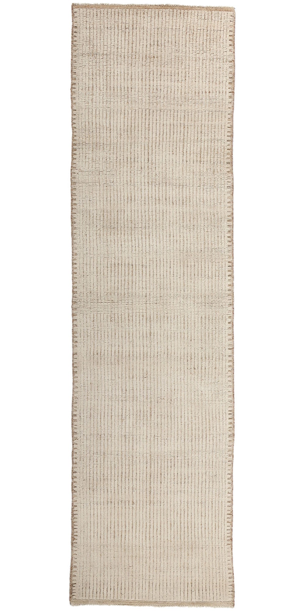 3 x 12 Organic Modern Striations Moroccan Rug 81106