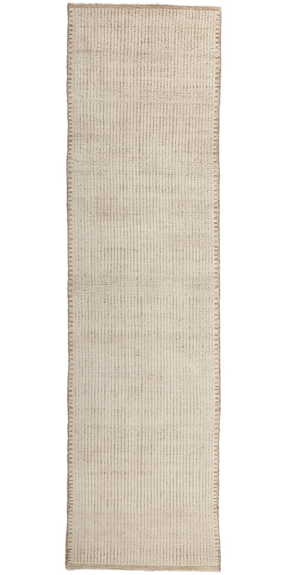 3 x 12 Organic Modern Striations Moroccan Rug 81106