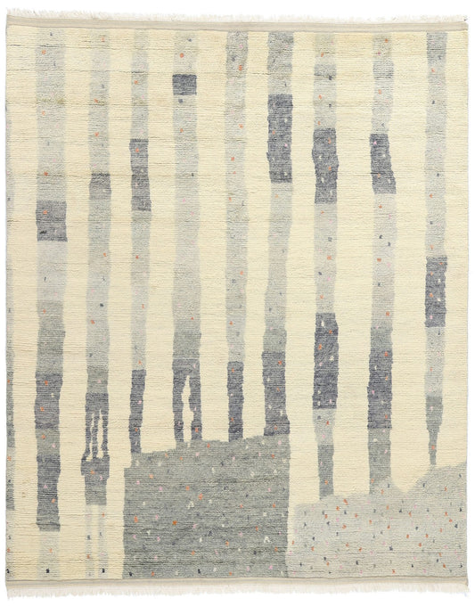 8 x 10 Organic Modern Brutalist Moroccan Rug 31226