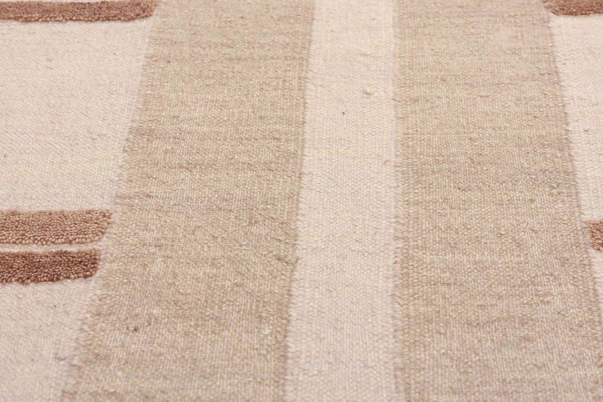 5 x 8 Organic Modern High-Low Kilim Rug 31004
