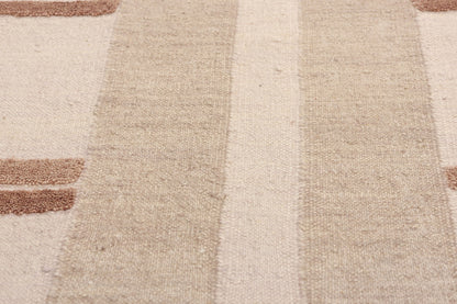 5 x 8 Organic Modern High-Low Kilim Rug 31004
