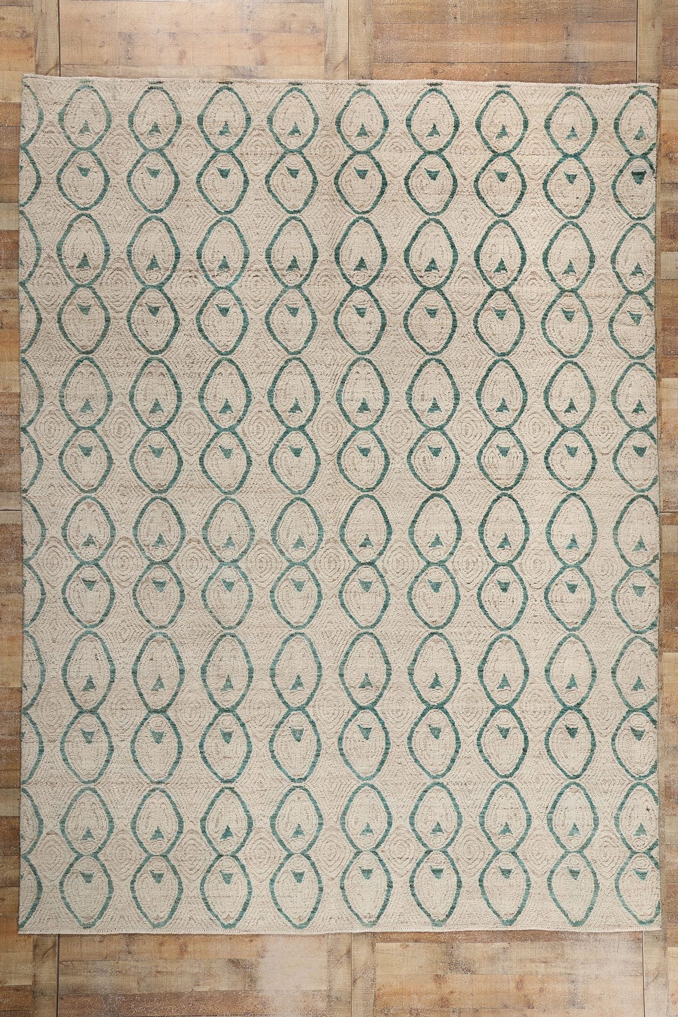 9 x 12 Organic Modern Moroccan High-Low Rug 81076