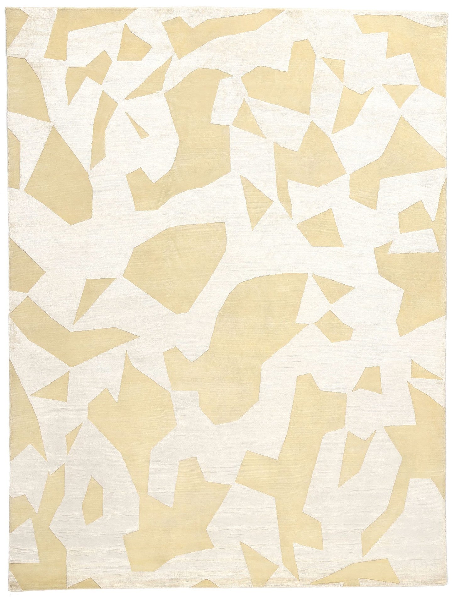 9 x 12 Organic Modern High-Low Wool and Silk Rug 31012