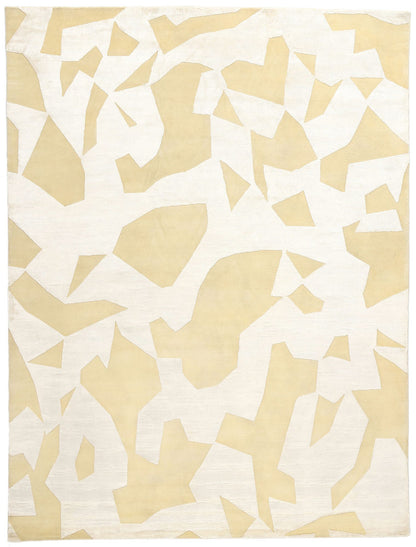 9 x 12 Organic Modern High-Low Wool and Silk Rug 31012