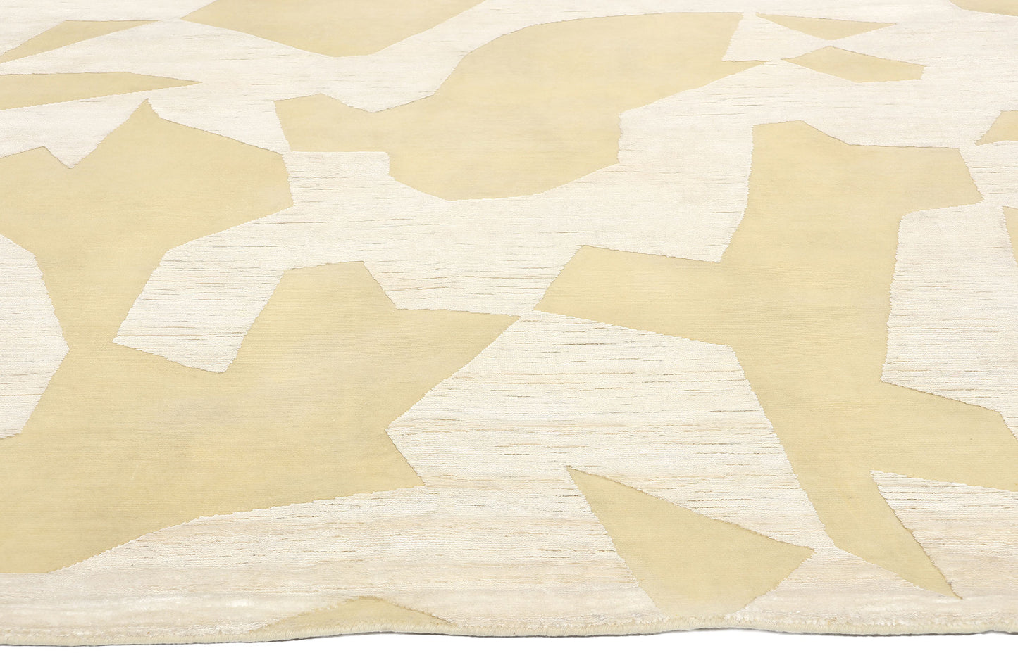9 x 12 Organic Modern High-Low Wool and Silk Rug 31012