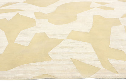 9 x 12 Organic Modern High-Low Wool and Silk Rug 31012