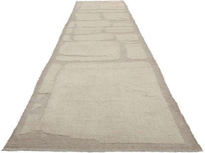 3 x 14 Organic Modern Moroccan High-Low Rug 81105