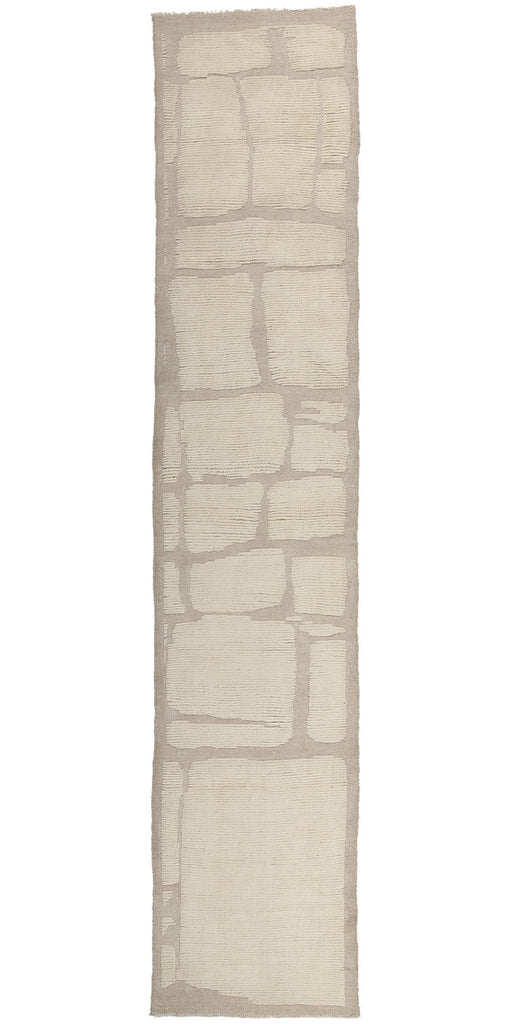3 x 14 Organic Modern Moroccan High-Low Rug 81105