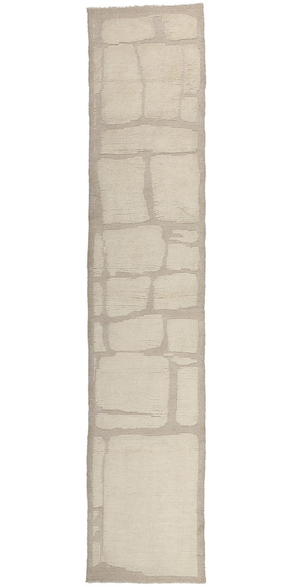 3 x 14 Organic Modern Moroccan High-Low Rug 81105