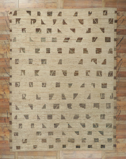10 x 14 Earth-Tone Moroccan Rug 80812