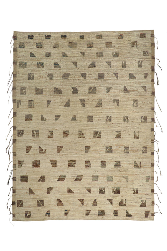 10 x 14 Earth-Tone Moroccan Rug 80812