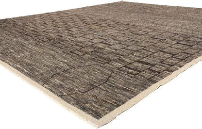 12 x 15 Organic Modern Brutalist Moroccan Rug 81116