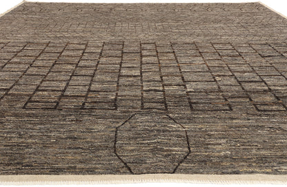 12 x 15 Organic Modern Brutalist Moroccan Rug 81116