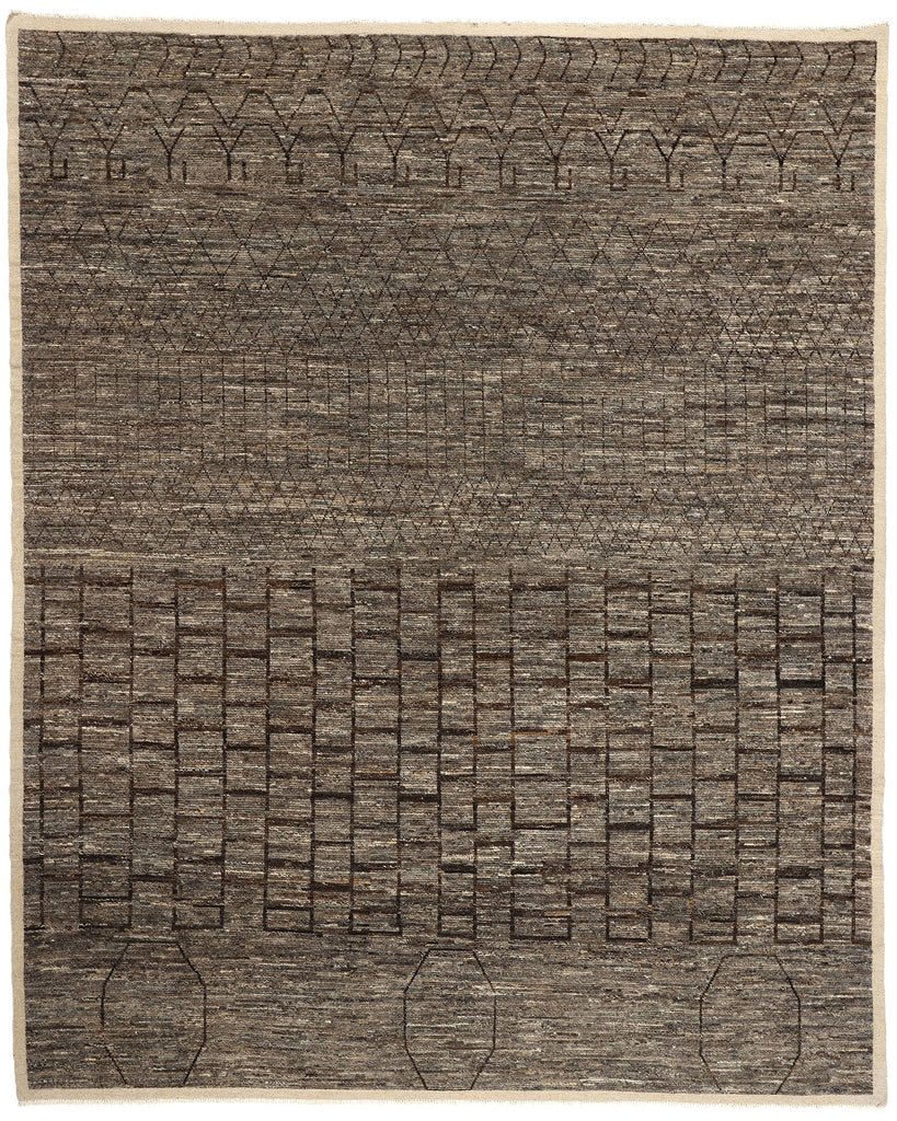 12 x 15 Organic Modern Brutalist Moroccan Rug 81116