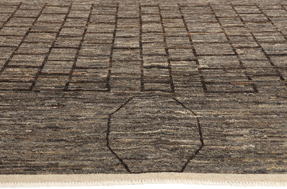 12 x 15 Organic Modern Brutalist Moroccan Rug 81116