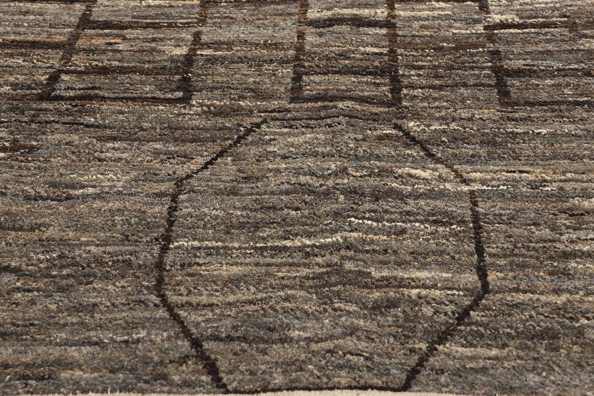 12 x 15 Organic Modern Brutalist Moroccan Rug 81116