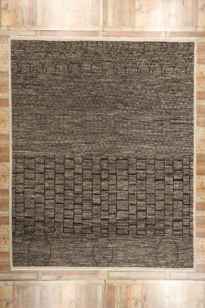 12 x 15 Organic Modern Brutalist Moroccan Rug 81116