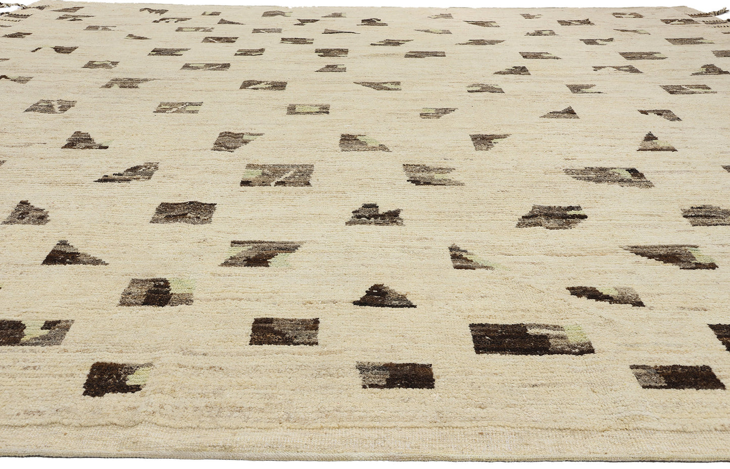 12 x 13 Organic Modern Bauhaus Moroccan Rug 81109