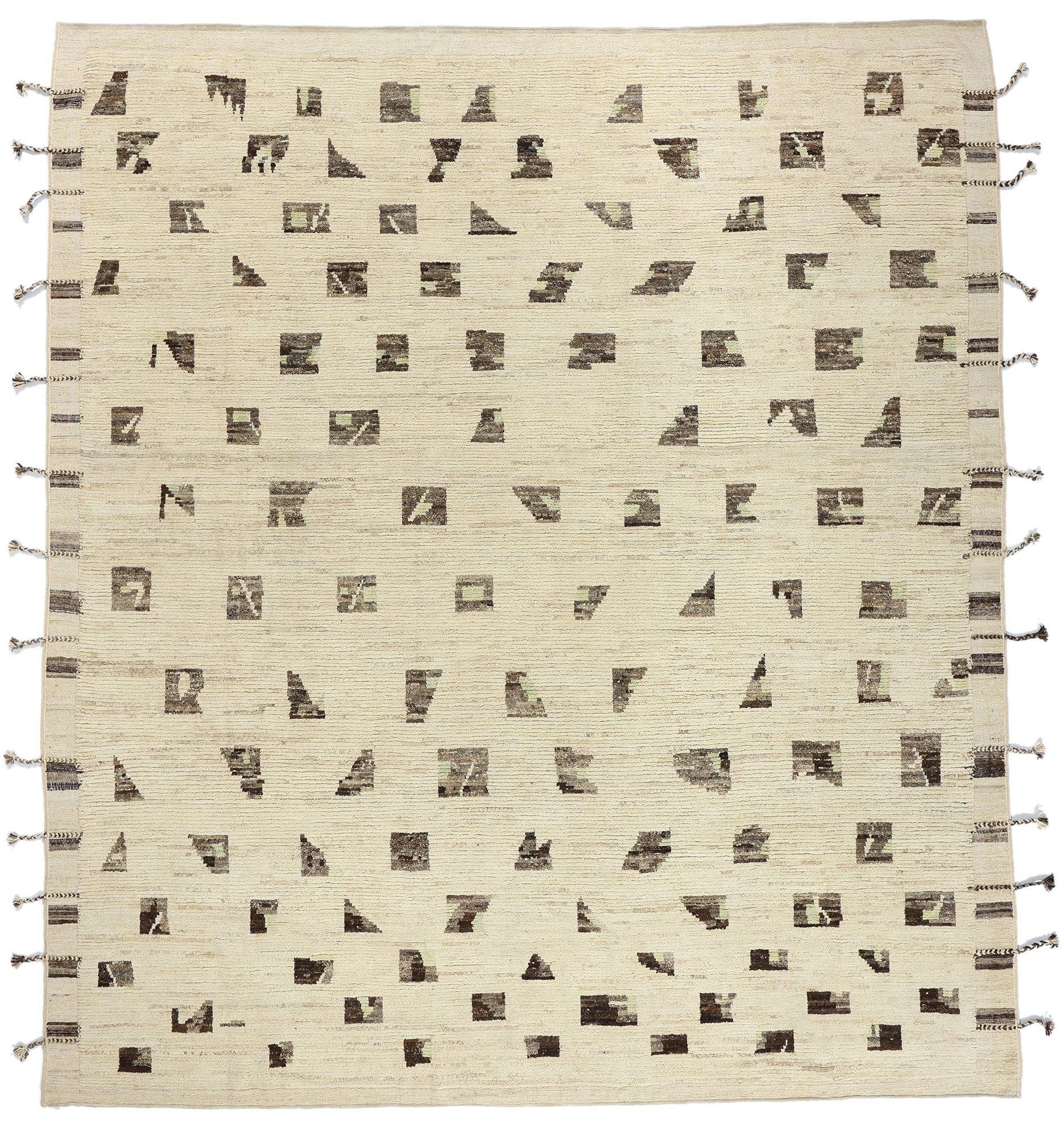 12 x 13 Organic Modern Bauhaus Moroccan Rug 81109