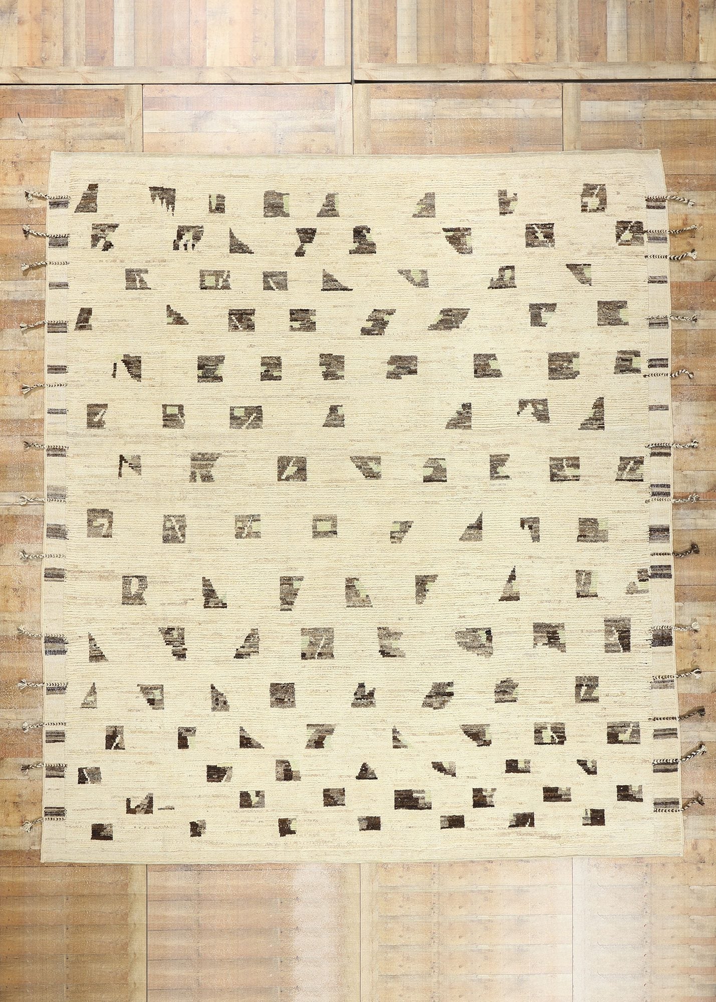 12 x 13 Organic Modern Bauhaus Moroccan Rug 81109