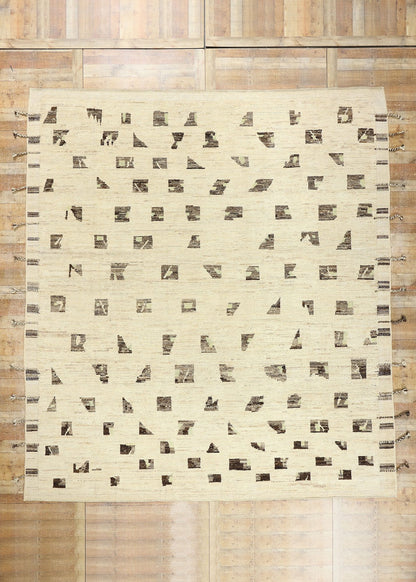 12 x 13 Organic Modern Bauhaus Moroccan Rug 81109