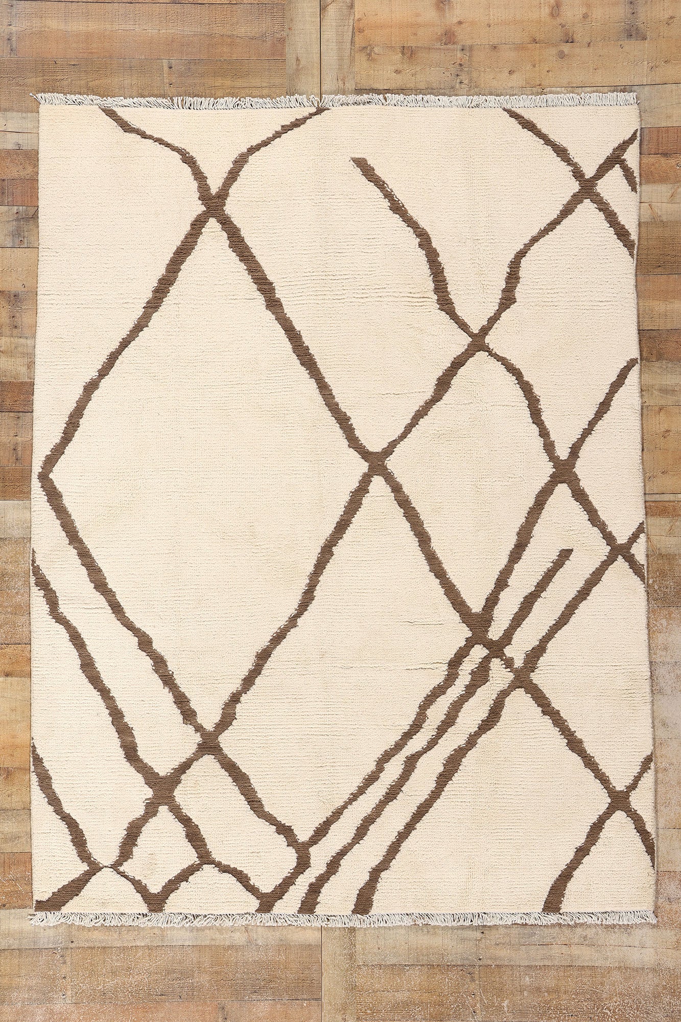 6 x 8 Organic Modern Moroccan Rug 81117