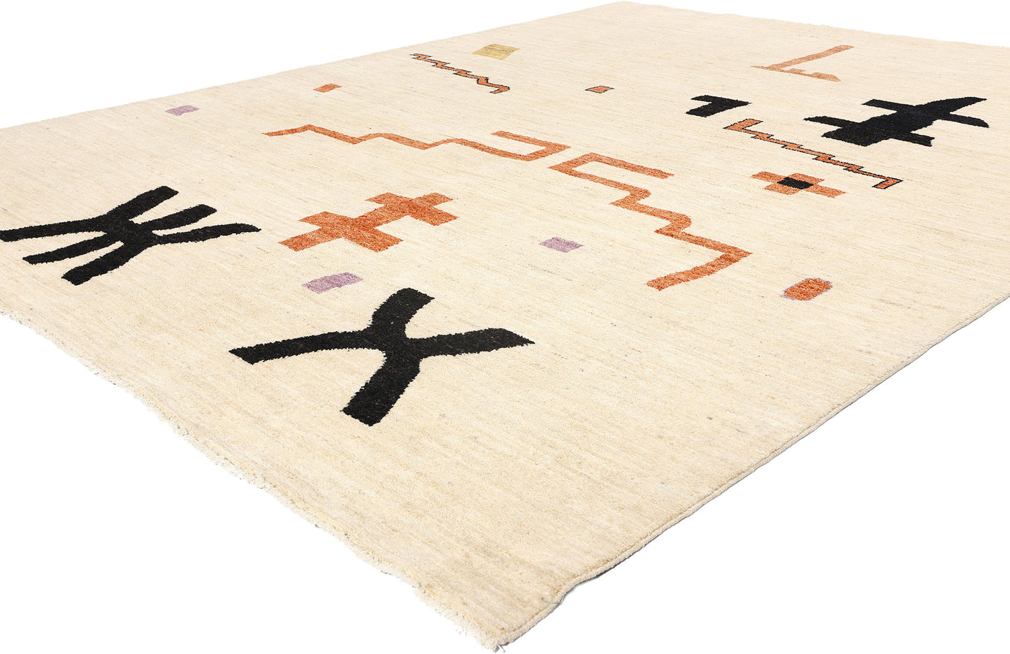 8 x 10 Organic Modern Brutalist Moroccan Rug 81115