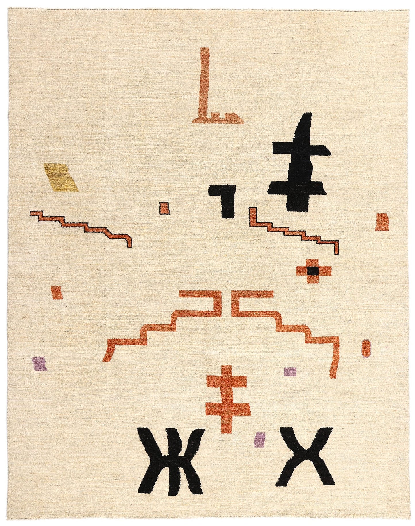 8 x 10 Organic Modern Brutalist Moroccan Rug 81115