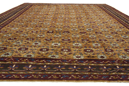 12 x 17 Antique Indian Agra Rug 76592