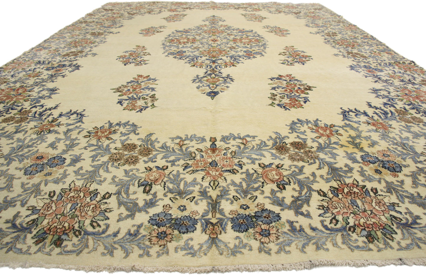 11 x 17 Antique Persian Kerman Rug 71946