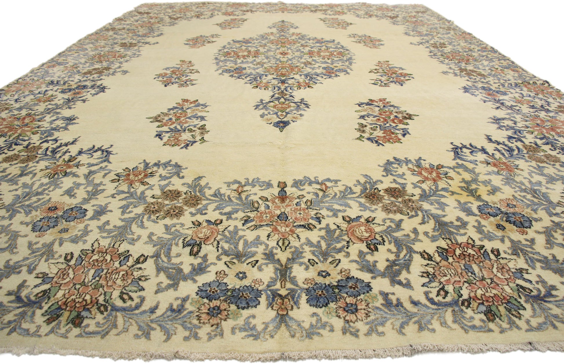 11 x 17 Antique Persian Kerman Rug 71946