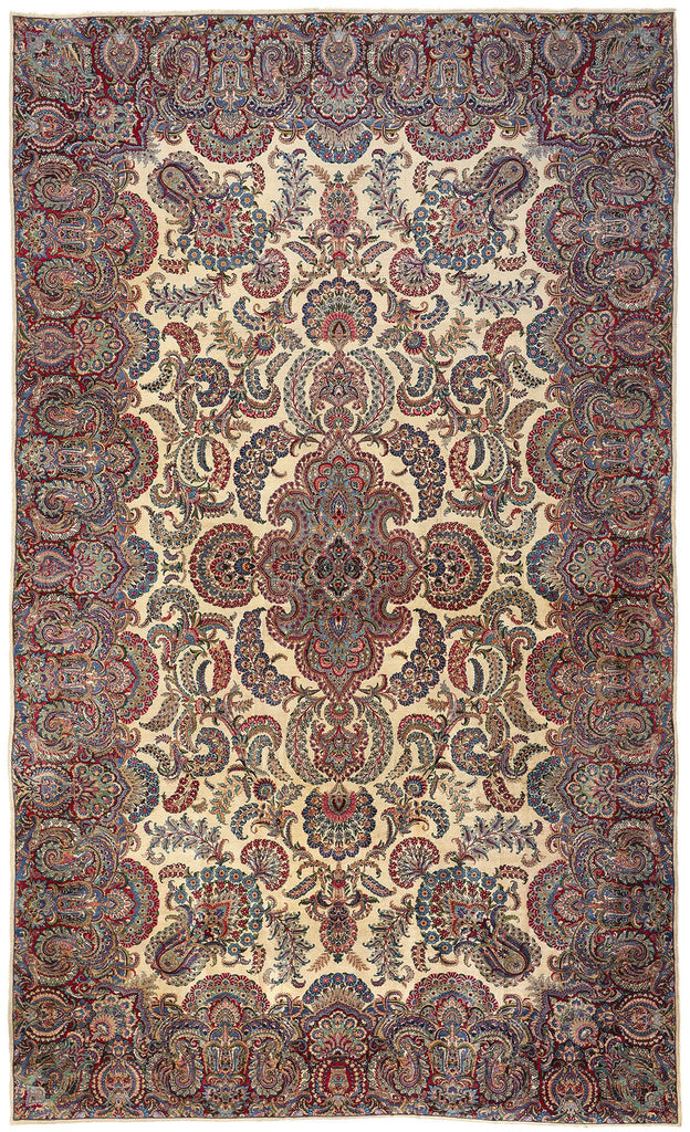 12 x 19 Antique Persian Kerman Rug 78750