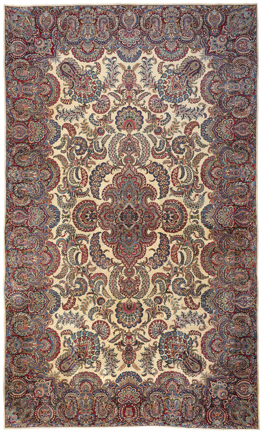 12 x 19 Antique Persian Kerman Rug 78750
