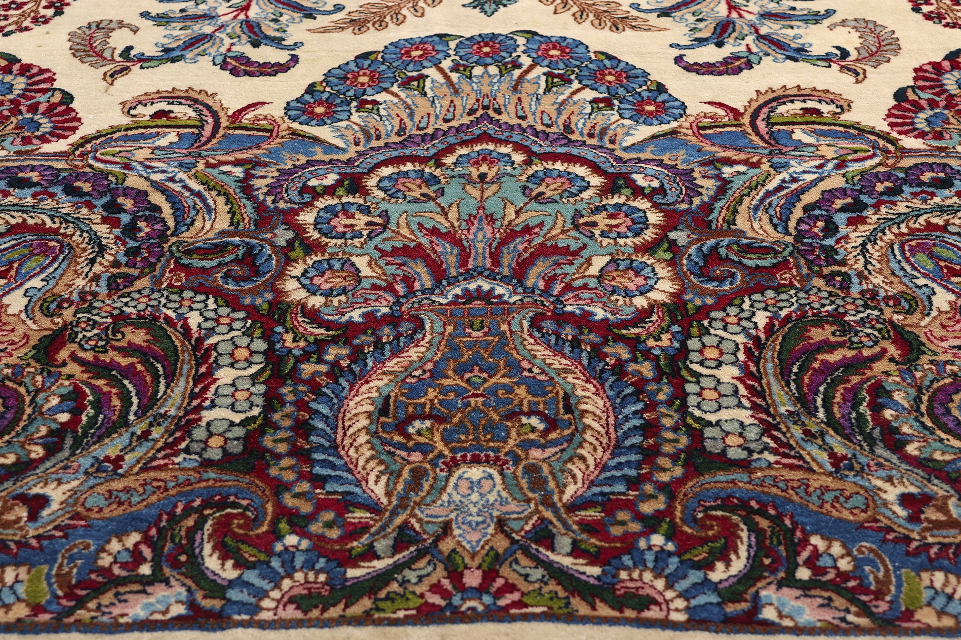 12 x 19 Antique Persian Kerman Rug 78750