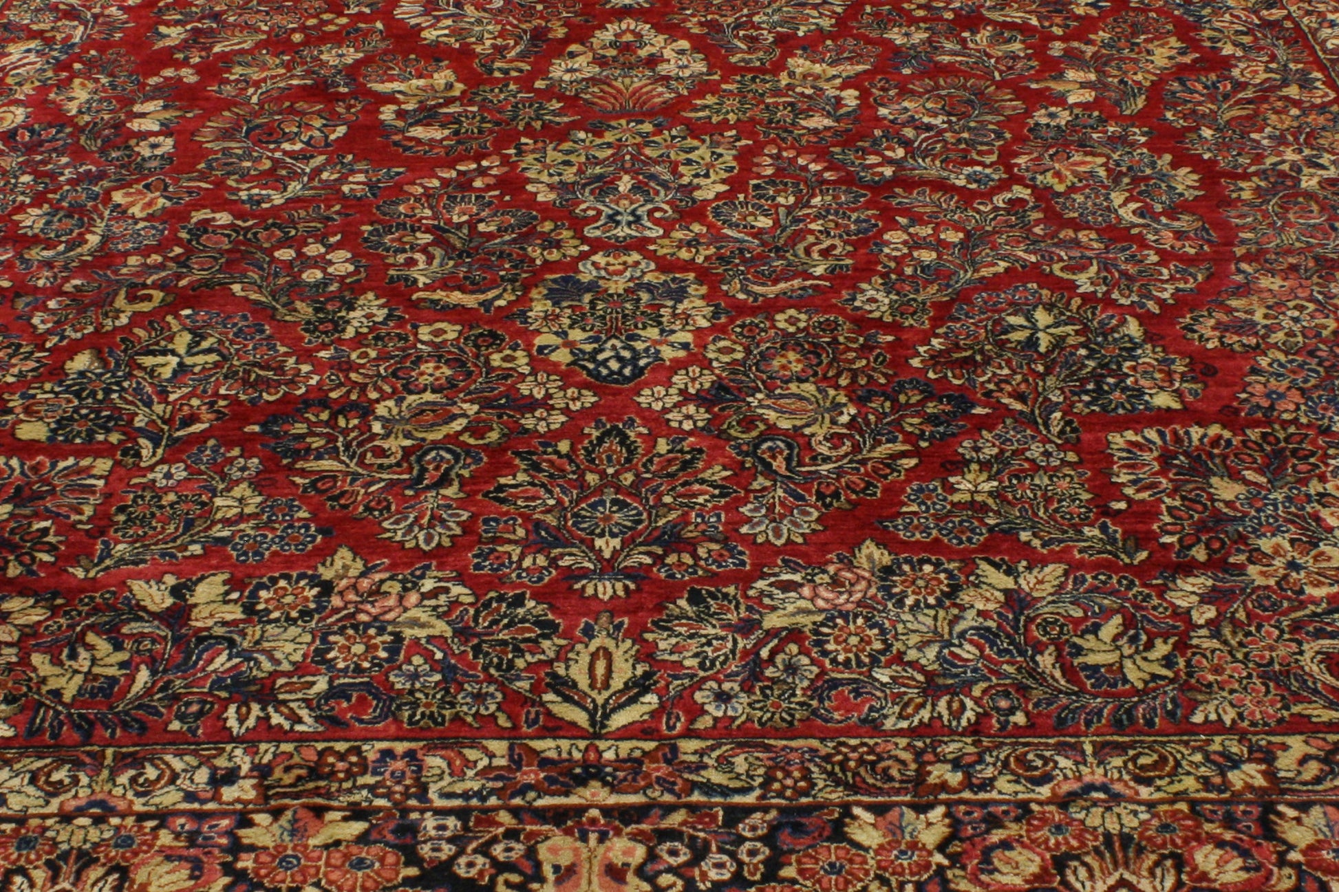 10 x 18 Antique Persian Sarouk Rug 74960