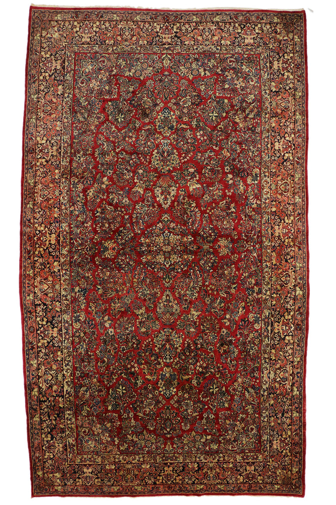10 x 18 Antique Persian Sarouk Rug 74960