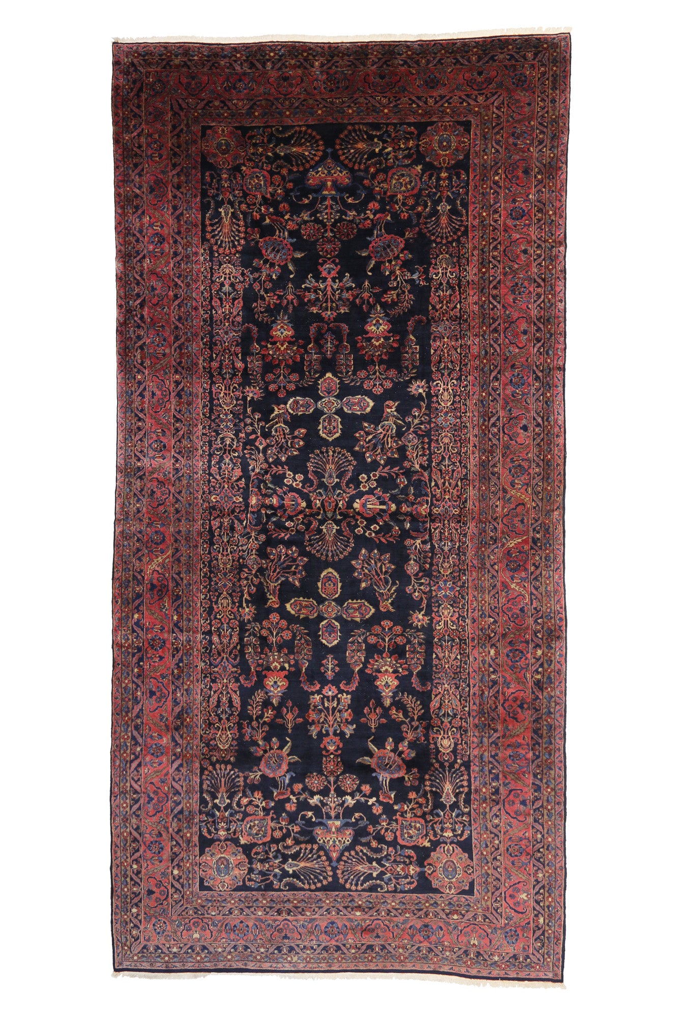 12 x 25 Antique Persian Sarouk Rug 76984