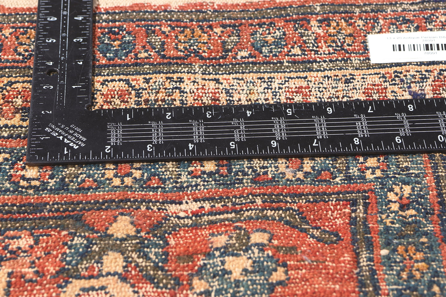 13 x 20 Antique Persian Bibikabad Rug 78091
