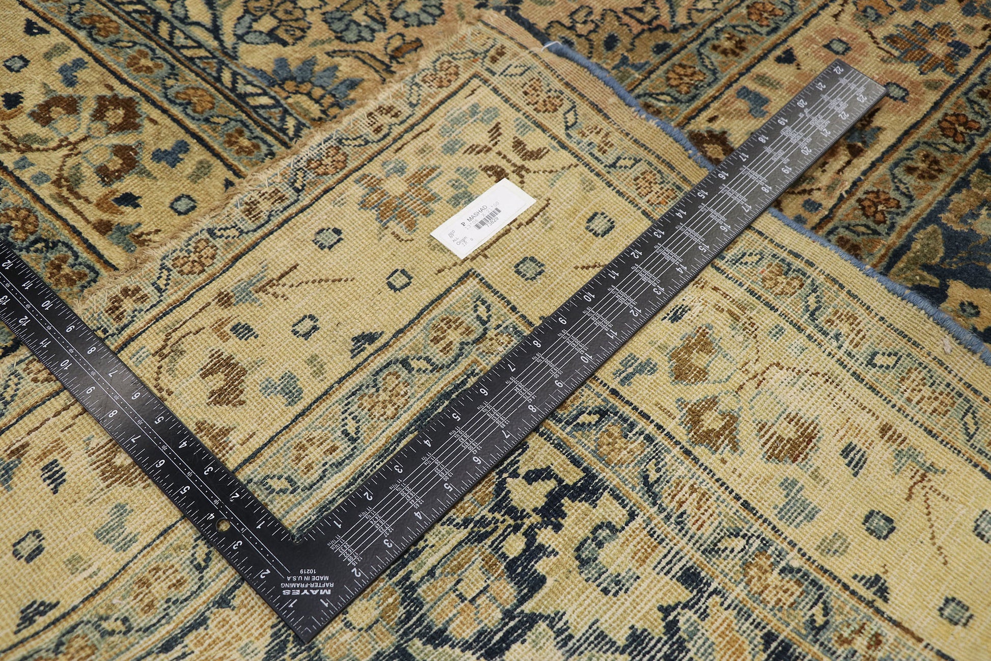14 x 21 Antique Persian Mashhad Rug 73829
