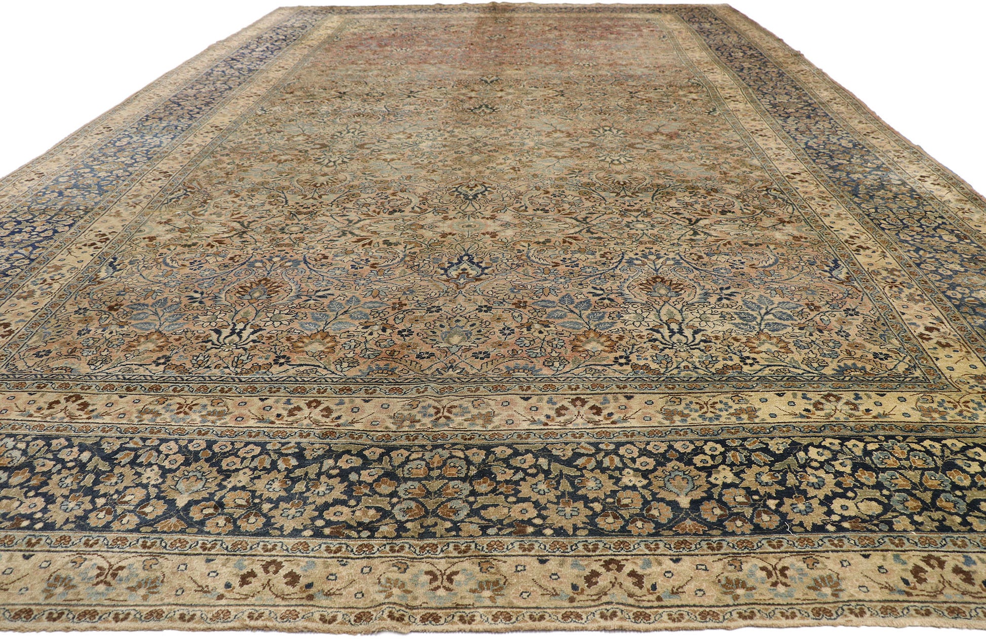 14 x 21 Antique Persian Mashhad Rug 73829