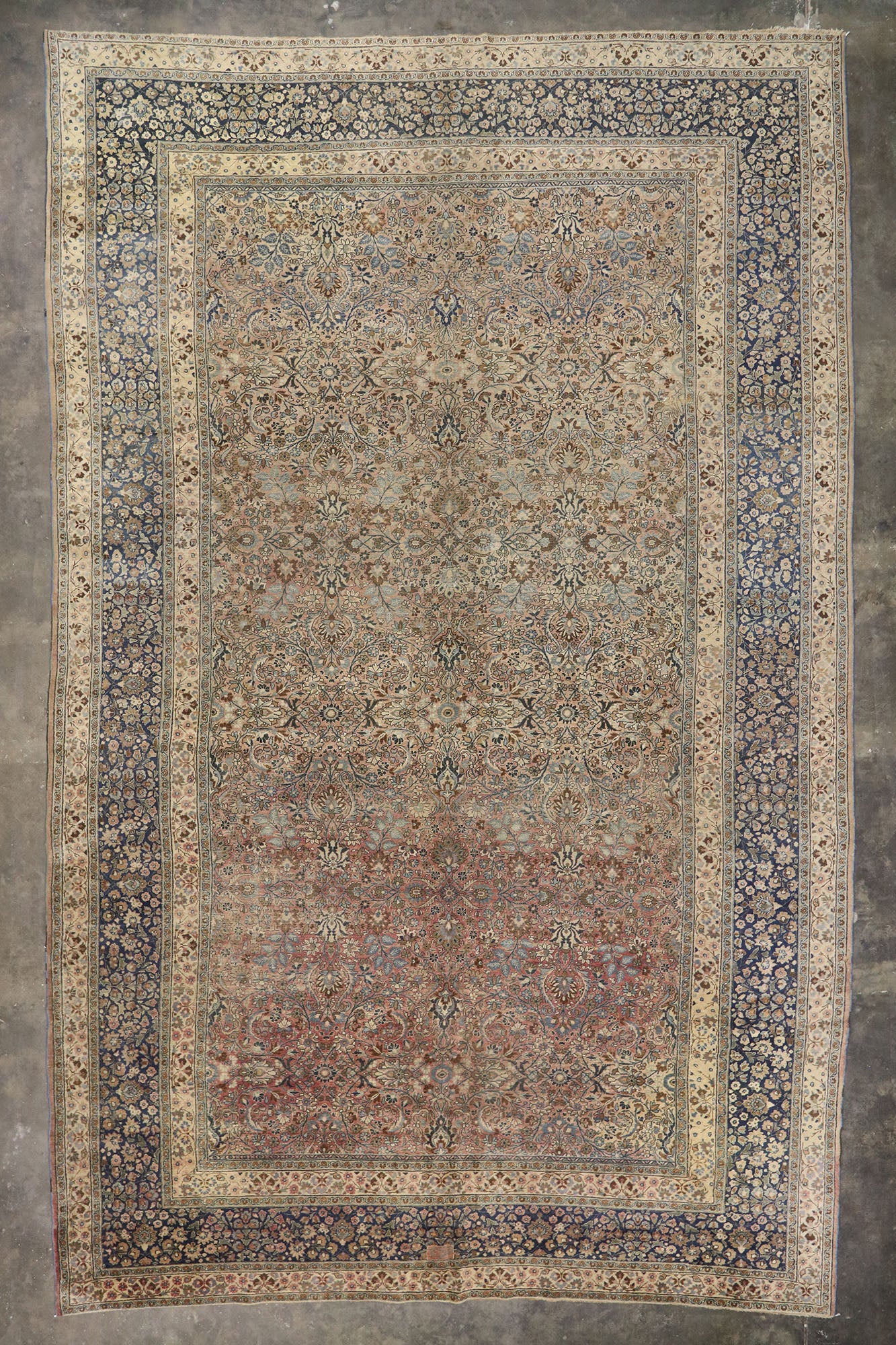 14 x 21 Antique Persian Mashhad Rug 73829