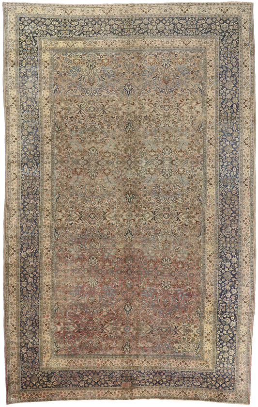 14 x 21 Antique Persian Mashhad Rug 73829