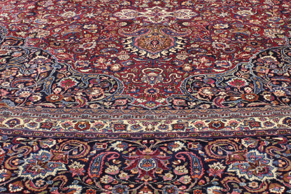 16 x 19 Antique Persian Mashhad Rug 74986