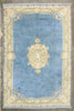 12 x 18 Vintage Blue Floral Indian Rug 77509
