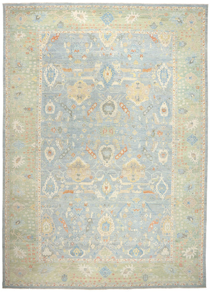 16 x 23 Modern Light Blue Persian Sultanabad Rug 61281