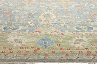 16 x 23 Modern Light Blue Persian Sultanabad Rug 61281